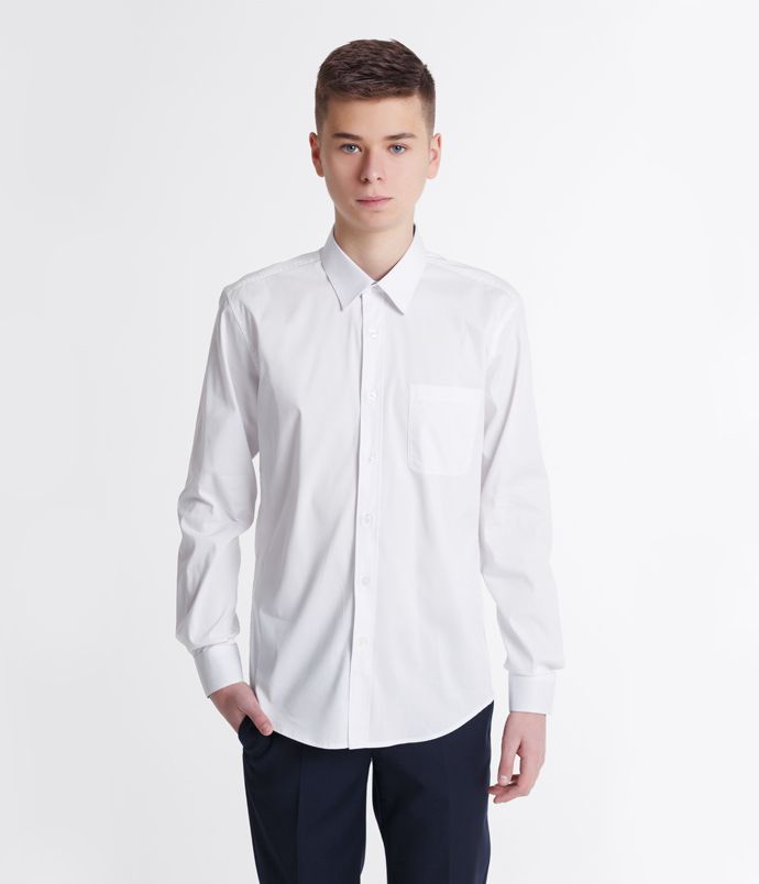 Белая классическая рубашка 